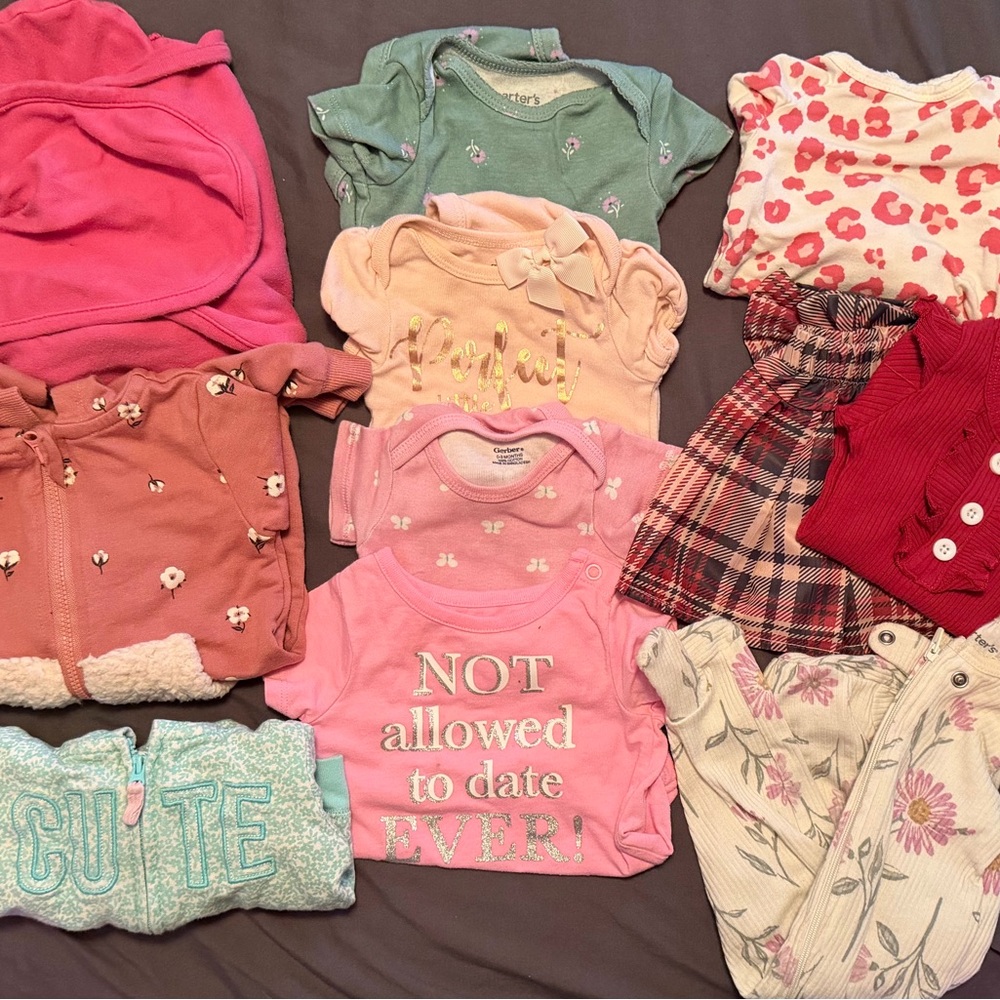 Assorted Baby Clothing Set in Pink and Red